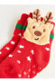 LCW baby Yılbaşı Temalı Oyuncaklı Erkek Bebek Ev Çorabı