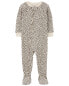 Фото #1 товара Toddler 1-Piece Floral Thermal Footie Pajamas 2T