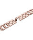 Tiara Rose Gold Plated Stainless Steel Alloy and Rhinestone Band for Apple Watch, 42mm-44mm