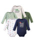 ფოტო #1 პროდუქტის Baby Boys Cotton Long-Sleeve Bodysuits 5pk, Dinosaur Explorer