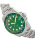 Фото #3 товара Часы и аксессуары Heritor Automatic мужские наручные часы Luciano Stainless Steel - зеленые, 41 мм