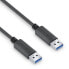 PureLink IS2401-005 - 0.5 m - USB A - USB A - USB 3.2 Gen 1 (3.1 Gen 1) - Black