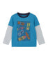 Фото #1 товара Рубашка для малышей Andy & Evan Гонки на длинный рукав 2 в 1