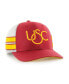 Men's Cardinal USC Trojans Straight Eight Adjustable Trucker Hat