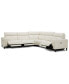 Фото #13 товара CLOSEOUT! Jazlo 5-Pc. Leather Sectional with 3 Power Recliners, Created for Macy's