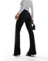 Фото #5 товара ONLY high waisted slit front legging trousers in black