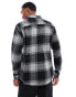 ONLY & SONS buffalo check shirt in black and grey