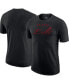 Фото #1 товара Men's Heather Black Chicago Bulls Courtside Versus Flight Max90 T-shirt