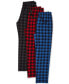 Фото #4 товара Men's Deluxe Touch Knit Buffalo Plaid Pajama Pant