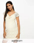 Фото #1 товара Vero Moda Maternity knot front lace mini dress in cream