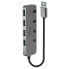 USB Hub LINDY Black Grey (1 Unit)