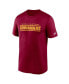 ფოტო #3 პროდუქტის Men's Burgundy Washington Commanders Legend Wordmark Performance T-shirt