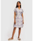 ფოტო #1 პროდუქტის Women's Short Wrap Dress Purple Mist