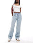 Фото #13 товара ASOS DESIGN mid rise baggy boyfriend jeans in pale blue