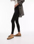 Topshop basic ankle legging in black