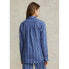 Фото #2 товара Polo Ralph Lauren 303556 Womens striped linen shirt Blue Size 10