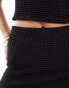 Only bubble texture mini skirt co-ord in black