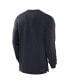 Фото #2 товара Men's Navy Houston Texans Sideline Player Performance Long Sleeve T-Shirt