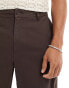 Фото #5 товара ASOS DESIGN baggy trousers in dark brown