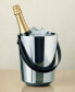 Фото #2 товара Stainless Steel and Leather Champagne Bucket