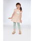 ფოტო #4 პროდუქტის Girl Tunic With Frills And Print Blush Pink - Child