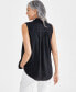 Фото #2 товара Women's Sleeveless Popover Shirt, Created for Macy's