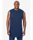 Фото #2 товара Big & Tall Shrink-Less Longer-Length Lightweight Muscle Pocket Tee