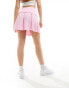 ASOS DESIGN ruched mini skirt in light pink