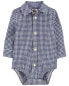 Фото #6 товара Baby Gingham Button-Front Bodysuit 18M