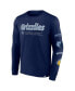 Men's Navy Memphis Grizzlies Baseline Long Sleeve T-Shirt