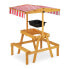 Фото #9 товара Детский столик с навесом для сада от Relaxdays