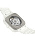 ფოტო #4 პროდუქტის Unisex Swiss Automatic True Square Skeleton White High-Tech Ceramic Bracelet Watch 38mm