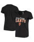 ფოტო #1 პროდუქტის Women's Black San Francisco Giants Spring Training Faded Script Scoop Neck T-shirt