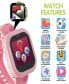 ფოტო #3 პროდუქტის V3 Girls Pink Silicone Smartwatch 42mm Gift Set