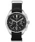 ფოტო #1 პროდუქტის Men's Chronograph Lunar Pilot Archive Series Black Polyester Strap Watch 45mm