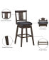 Swivel Bar Stool 29 inch Upholstered Pub Height Bar Chair