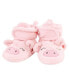 Фото #4 товара Baby Girls Cozy Fleece Booties, Cow Pig, 0-6 Months