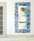 Фото #5 товара 'Tiles' Rectangular On Free Floating Printed Tempered Art Glass Beveled Mirror, 72" x 36"