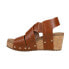 Фото #3 товара Corkys Guilty Pleasure Perforated Studded Wedge Strappy Womens Brown Casual San