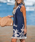 Фото #3 товара Women's Plunging-V Tassel Mini Beach Dress
