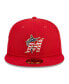 Фото #4 товара Men's Red Miami Marlins 2023 Fourth of July 59FIFTY Fitted Hat
