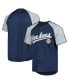 ფოტო #1 პროდუქტის Men's Navy New York Yankees Button-Down Raglan Fashion Jersey