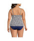 ფოტო #3 პროდუქტის Plus Size V-Neck Wrap Underwire Tankini Swimsuit Top