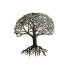 Настенный декор Home ESPRIT Чёрный Дерево Колониальный 80 x 1 x 80 cm