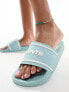 Фото #5 товара Levi's June 3D slider in light turquoise with logo