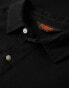 Superdry Studios long sleeve jersey polo shirt in black