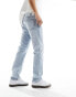 Фото #1 товара Calvin Klein Jeans authentic straight jeans in light wash