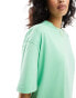 ASOS DESIGN oversized mini t-shirt dress in green ERBSENGRÜN, 32 - фото #3