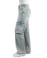 ფოტო #3 პროდუქტის Juniors' Cotton High-Rise Curvy Skater Jeans