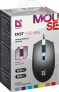 defender DOT MB-986 - Ambidextrous - Optical - USB Type-A - 1600 DPI - Black